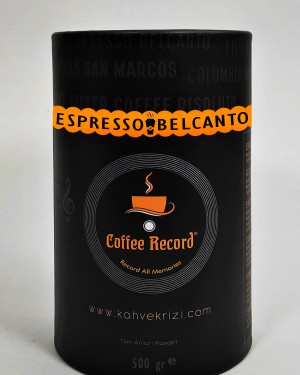 500 GR  Espresso Belcanto Silindir Kutu
