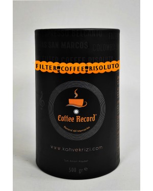 500 GR  Filtre Coffee Risoluto  Silindir Kutu