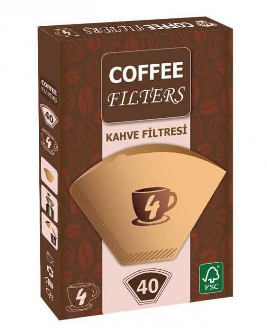 Coffee Filters Filtre Kahve Kağıdı 40'lı