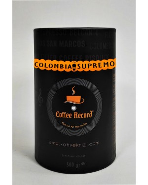  500 gr  Colombia Supremo Silindir Kutu