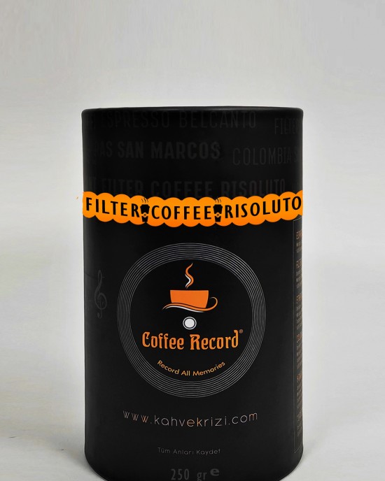 250 gr  Filter Coffee Risoluto Silindir Kutu 